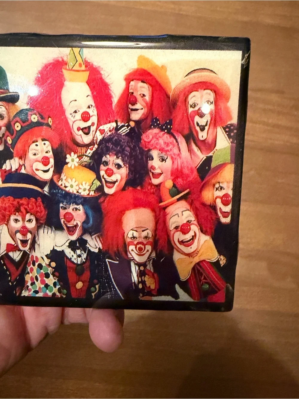 Vintage Clown Square Tile Coaster